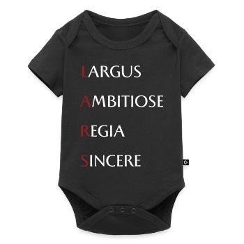 Lars - Baby Premium Kurzarmbody - Schwarz - Vorne
