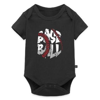 Baseball present home run baseball player athlete - Baby Premium short-sleeve bodysuit - black - Front
