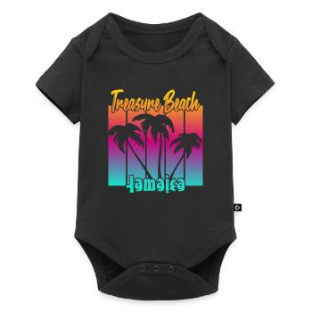 Treasure Beach Jamaica - Baby Premium Kurzarmbody - Schwarz - Vorne