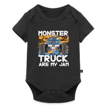 Monster Trucks are my - Baby Premium short-sleeve bodysuit - black - Front