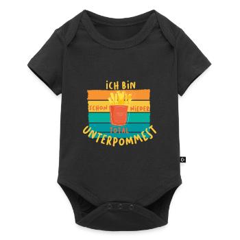 Ich bin schon wieder total unterpommest - Baby Premium Kurzarmbody - Schwarz - Vorne