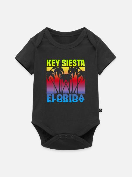Key Siesta Florida - Baby Premium Kurzarmbody - Schwarz