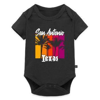 San Antonio Texas - Baby Premium short-sleeve bodysuit - black - Front