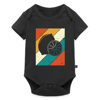 Lemon Fruit Lover Retro Lemonade Gift idea - Baby Premium short-sleeve bodysuit - black - Front