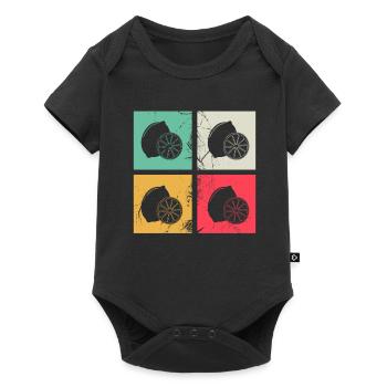 Lemon Fruit Lover Retro Lemonade Gift idea - Baby Premium short-sleeve bodysuit - black - Front