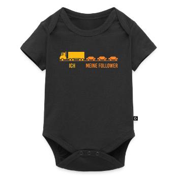LKW und meine follower - Baby Premium Kurzarmbody - Schwarz - Vorne