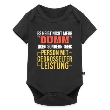 Person mit gedrosselter Leistung KFZ Mechatroniker - Baby Premium Kurzarmbody - Schwarz - Vorne