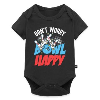 Ne vous inquiétez pas bol heureux pour les boulistes - Body à manches courtes Premium Bébé - noir - Devant