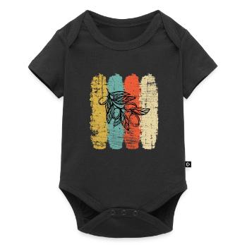 Olive food oil Retro Vegetarian Gift idea - Baby Premium short-sleeve bodysuit - black - Front