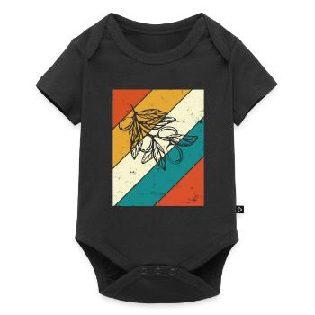 Olive food oil Retro Vegetarian Gift idea - Baby Premium short-sleeve bodysuit - black - Front