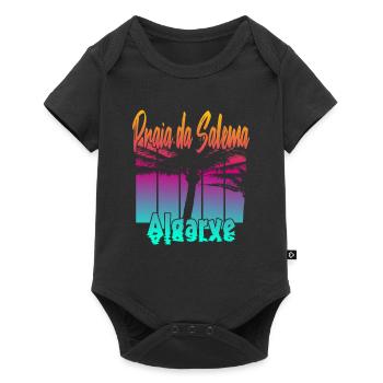 Vintage Praia da Salema Algarve - Baby Premium short-sleeve bodysuit - black - Front