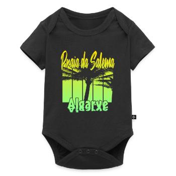 Vintage Praia da Salema Algarve - Baby Premium short-sleeve bodysuit - black - Front