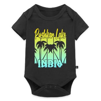Pushkar Lake India Sunset - Baby Premium short-sleeve bodysuit - black - Front