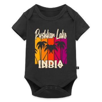 Pushkar Lake India Sunset - Baby Premium short-sleeve bodysuit - black - Front