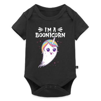 Halloween Licorne Boonicorn Costume - Body à manches courtes Premium Bébé - noir - Devant