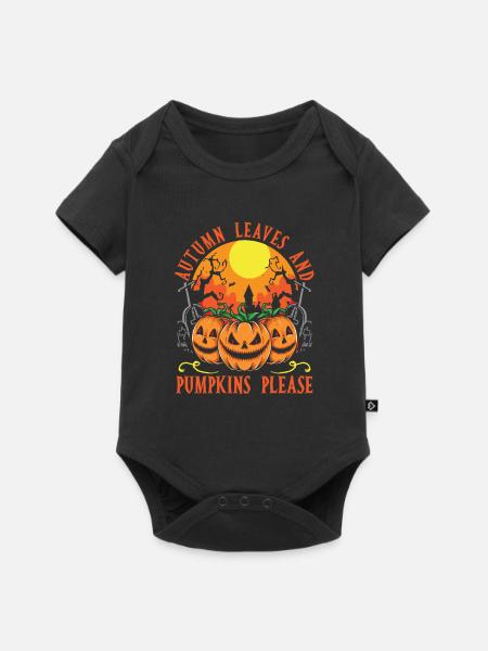 Halloween - Baby Premium Kurzarmbody - Schwarz