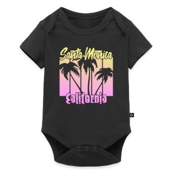 Santa Monica California - Baby Premium short-sleeve bodysuit - black - Front
