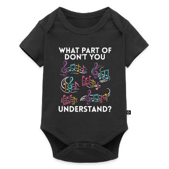 Musiklehrer Musik Lehrer Notenschlüssel - Baby Premium Kurzarmbody - Schwarz - Vorne