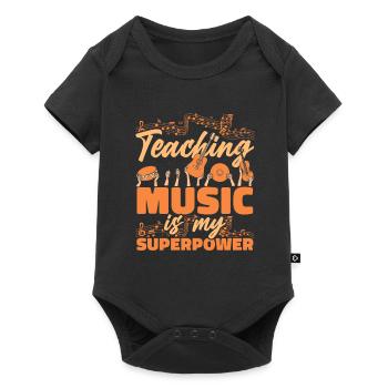 Music Teacher Music Teacher - Baby Premium short-sleeve bodysuit - black - Front