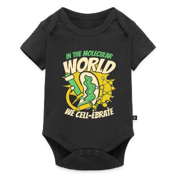 Biology Biologist Molecular biologist - Baby Premium short-sleeve bodysuit - black - Front
