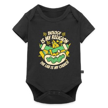 Biologie Biologe Labor Molekularbiologe - Baby Premium Kurzarmbody - Schwarz - Vorne