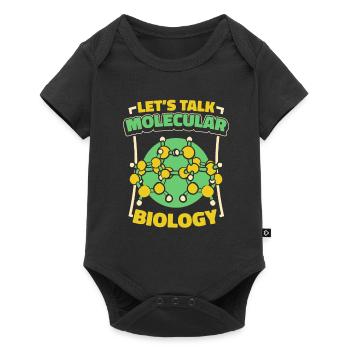 Biologie Biologe Moleküle Molekularbiologe - Baby Premium Kurzarmbody - Schwarz - Vorne