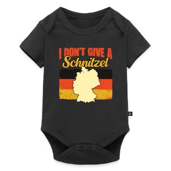 I Don't Give A Schnitzel Funny German German - Baby Premium short-sleeve bodysuit - black - Front