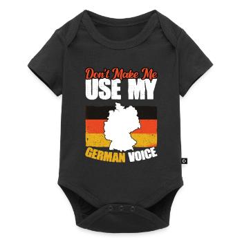 Don't make me cast my German voice. - Baby Premium short-sleeve bodysuit - black - Front