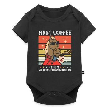 Lunettes de soleil équestres pour chevaux Café - Body à manches courtes Premium Bébé - noir - Devant