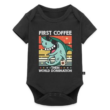 Shark Sunglasses Café - Body à manches courtes Premium Bébé - noir - Devant