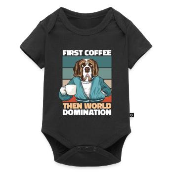 St. Bernard coffee - Baby Premium short-sleeve bodysuit - black - Front