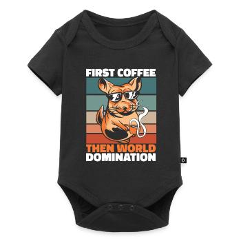 Chinchilla Coffee Sunglasses - Baby Premium short-sleeve bodysuit - black - Front