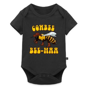 Abeille cowboy - Body à manches courtes Premium Bébé - noir - Devant