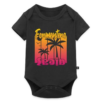 Formentera Espagne - Body à manches courtes Premium Bébé - noir - Devant