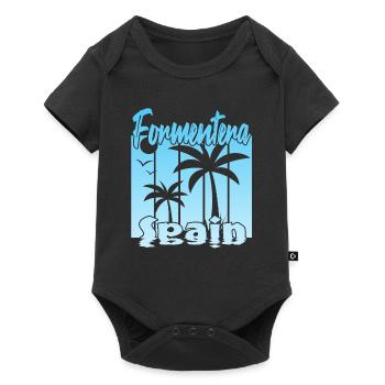 Formentera Espagne - Body à manches courtes Premium Bébé - noir - Devant