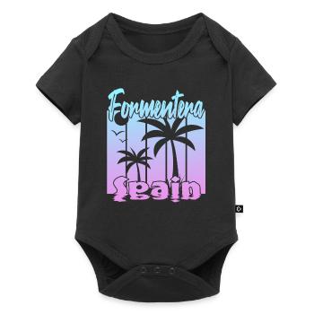 Formentera Espagne - Body à manches courtes Premium Bébé - noir - Devant