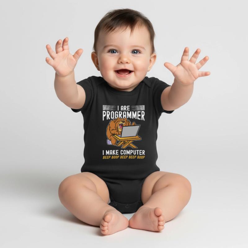 Ich bin ein Programmierer Baby Premium Kurzarmbody