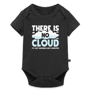 Il n’y a pas de cloud pour les programmeurs - Body à manches courtes Premium Bébé - noir - Devant