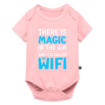 Wifi Magic in the Air for programmers - Baby Premium short-sleeve bodysuit - rose - Front