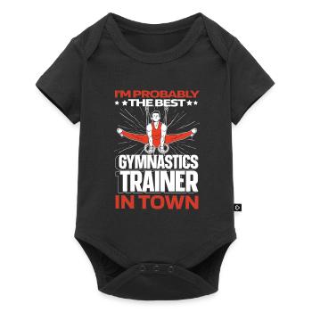 Rsg Gymnastics Sports Gymnastics Funny - Baby Premium short-sleeve bodysuit - black - Front