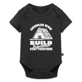 Architecte Architecture Couple - Body à manches courtes Premium Bébé - noir - Devant