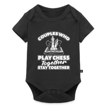 Paire d’échecs - Body à manches courtes Premium Bébé - noir - Devant