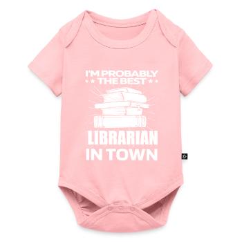 Librarian Lustig - Baby Premium short-sleeve bodysuit - rose - Front