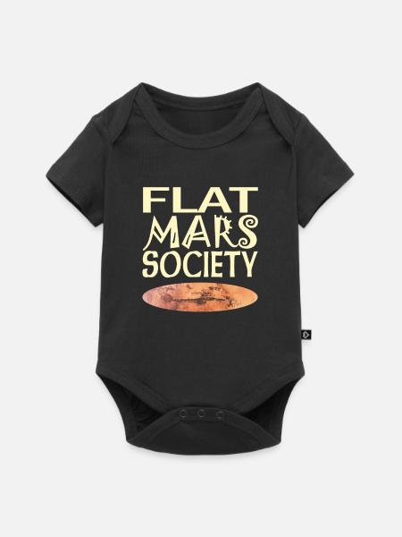 Flat Mars Society - Baby Premium Kurzarmbody - Schwarz
