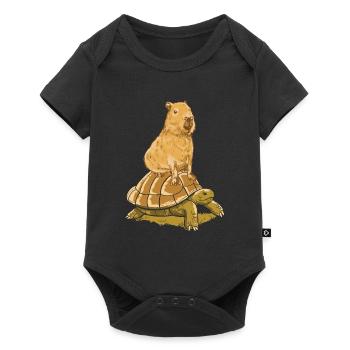 Capybara - Body à manches courtes Premium Bébé - noir - Devant