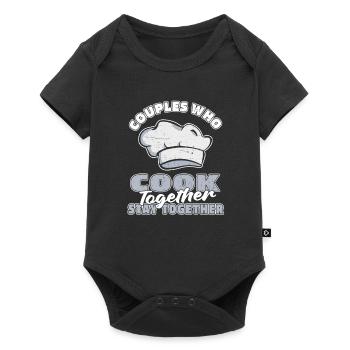 Cook Cooking Couple - Baby Premium short-sleeve bodysuit - black - Front