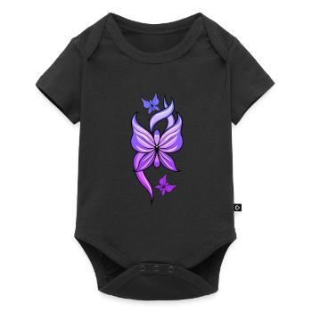 Fibromyalgie Rhumatisme coloré - Body à manches courtes Premium Bébé - noir - Devant