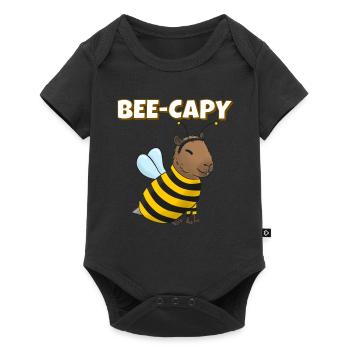 Capybara Bee Costume - Baby Premium short-sleeve bodysuit - black - Front