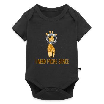 Giraffe Astronaut I Need More Space - Baby Premium short-sleeve bodysuit - black - Front