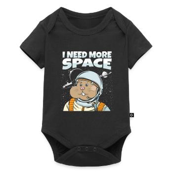 Hamster Golden Hamster Astronaut I Need More Space - Baby Premium short-sleeve bodysuit - black - Front